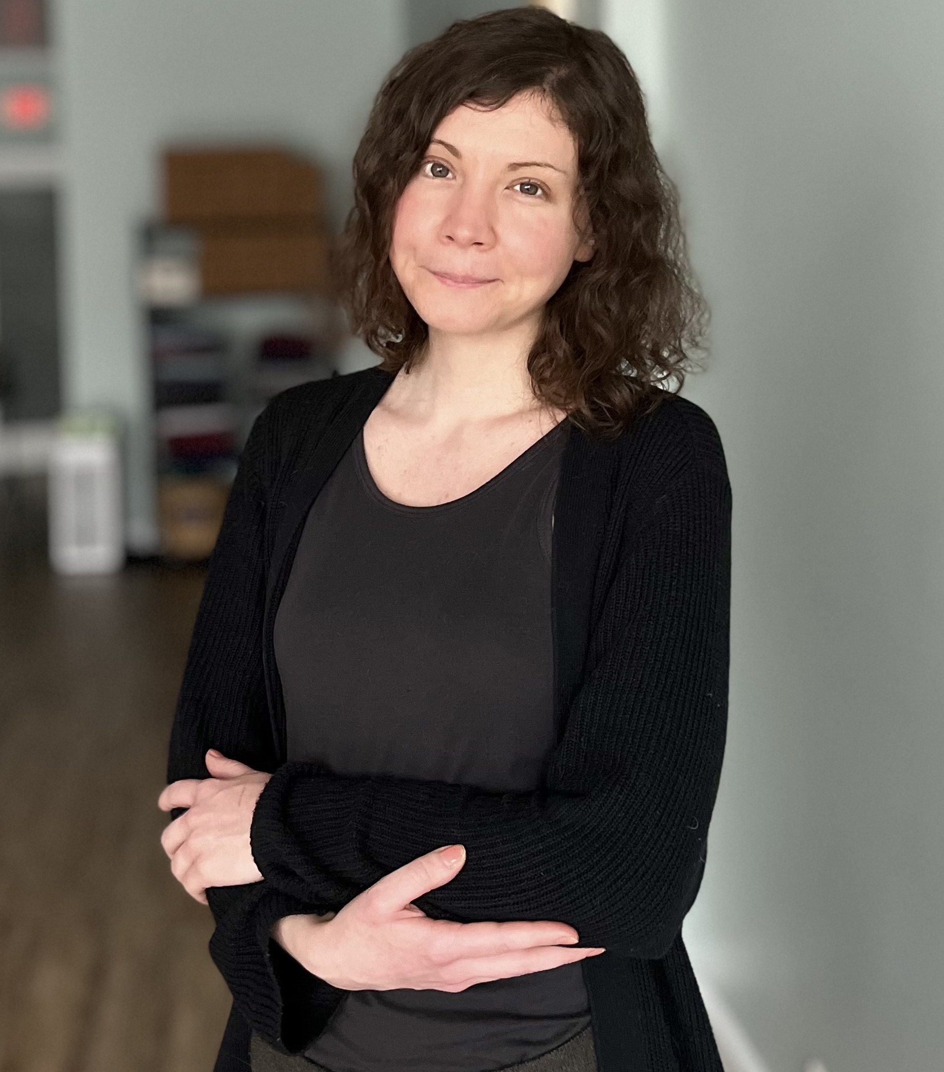 Portrait of Kerianne Leibman, a certified trauma-informed yoga instructor